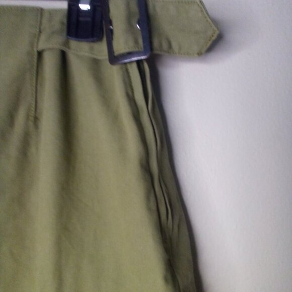 Forever 21 Skirt Juniors M Cargo Pockets Buckle Army Green - Picture 7 of 14